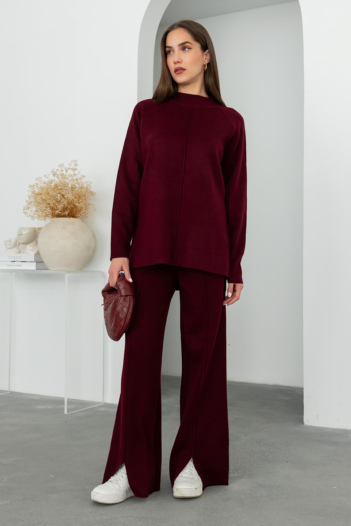 2-Piece Knitwear Set - CLARET