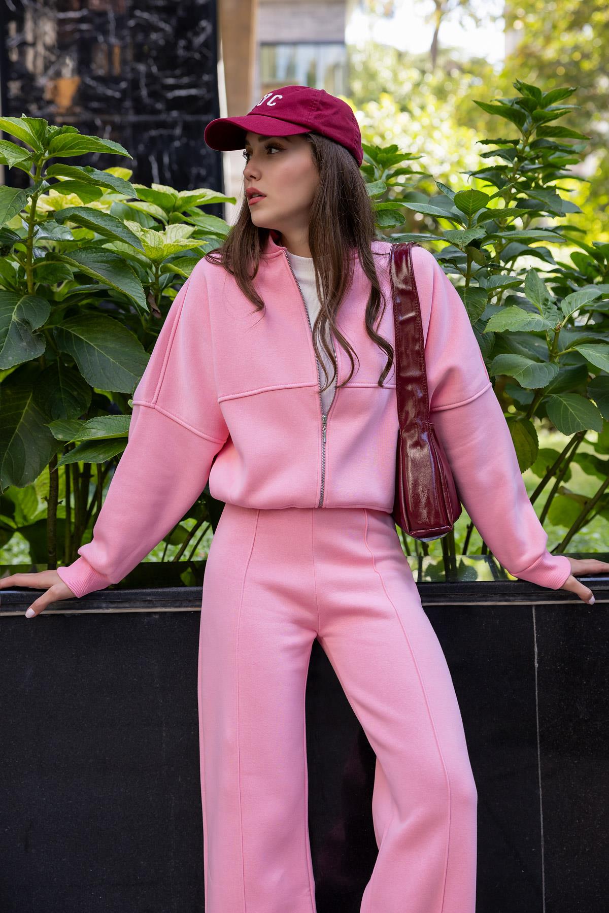 Grass Tracksuit Set - PINK