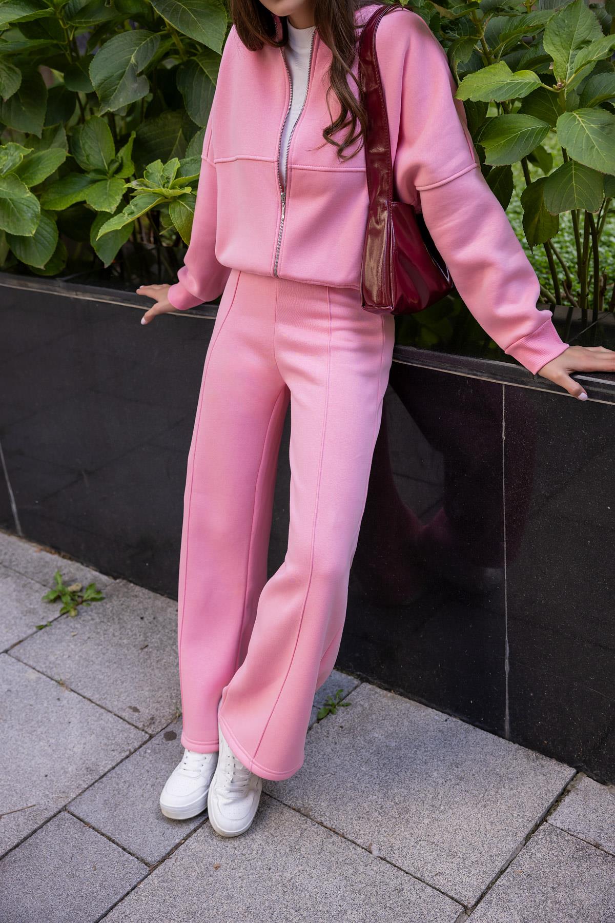 Grass Tracksuit Set - PINK