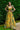 Colorful Design Evening Dress - YELLOW