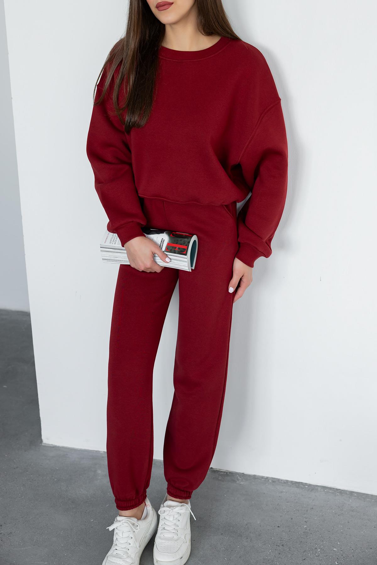 Raised Tracksuit - CLARET RED