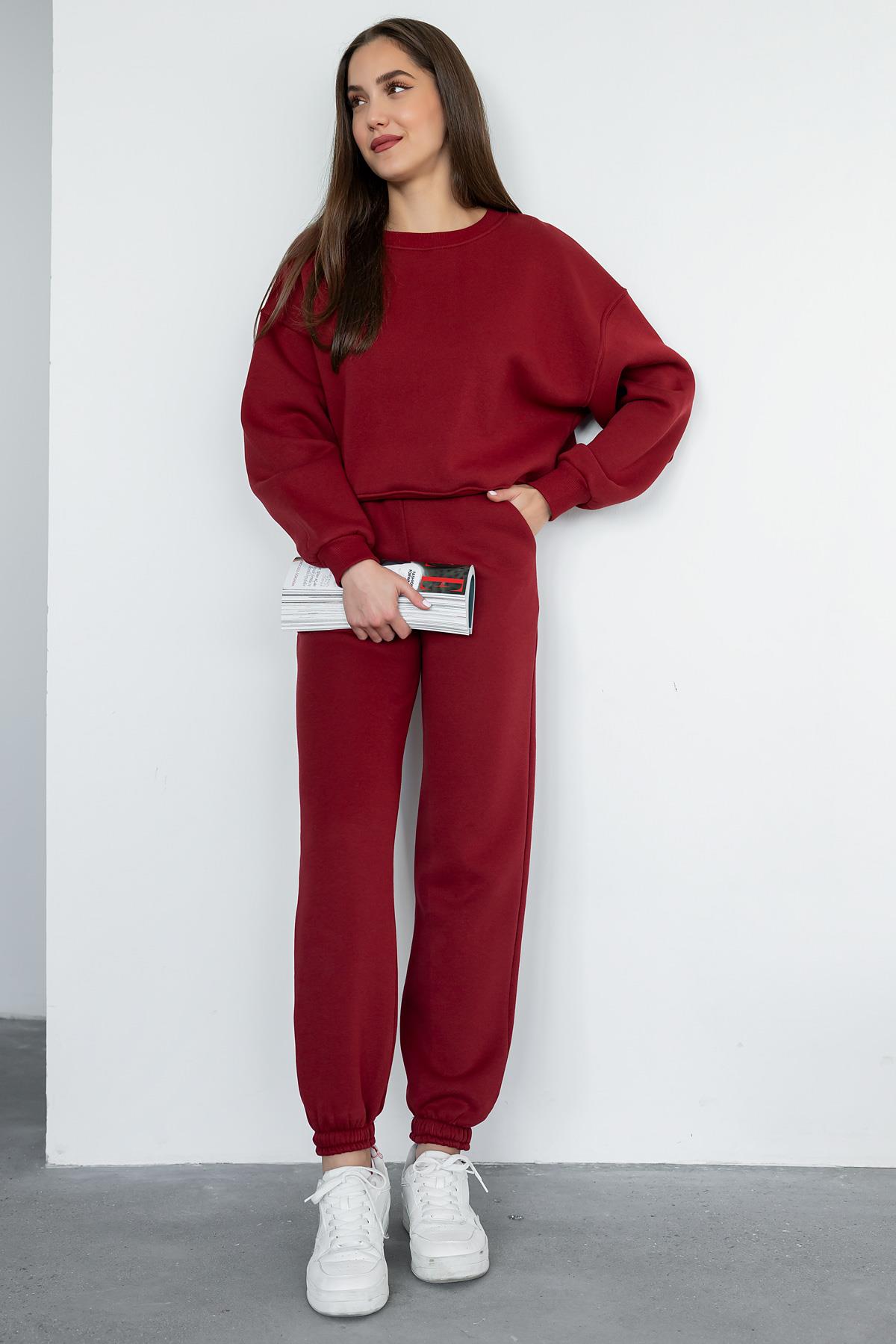 Raised Tracksuit - CLARET RED