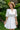 Belted Mini Scallop Dress - WHITE