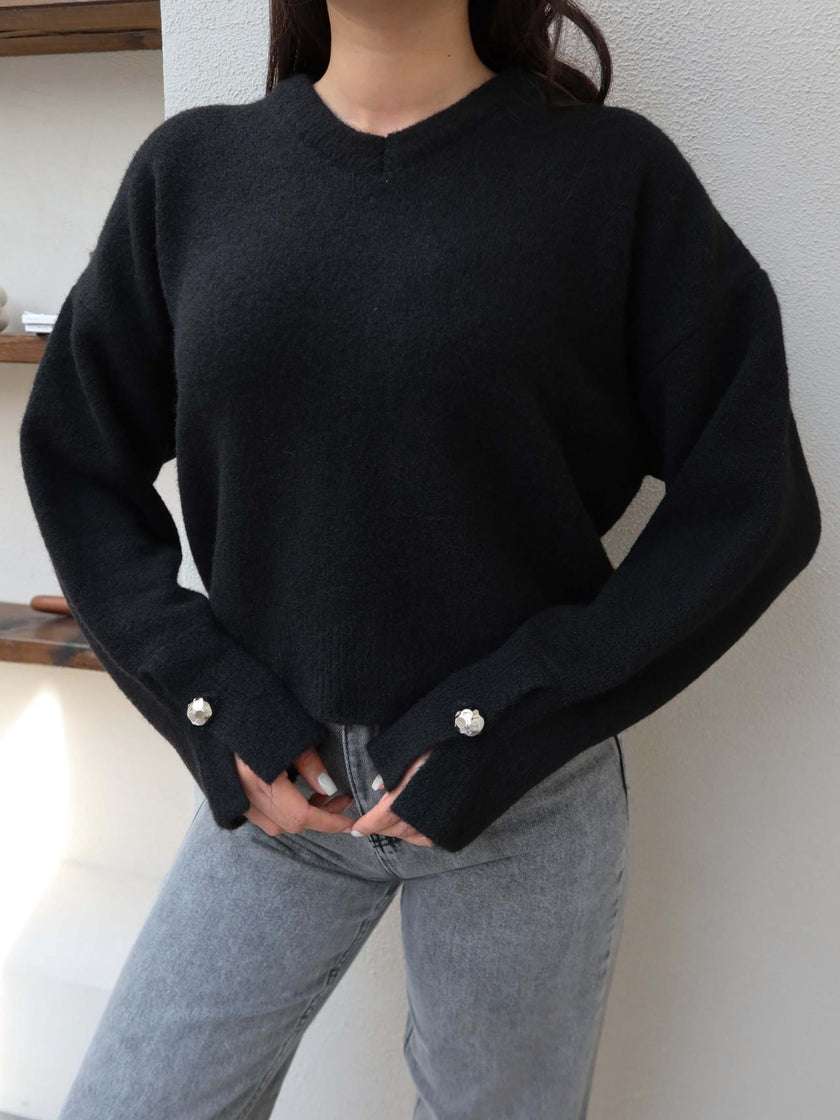 V-Neck Sleeveless Soft Sweater