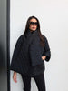Quilted Shawl Detail Coat