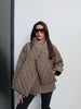 Quilted Shawl Detail Coat