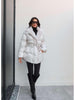 Fur Belted Puffer Jacket