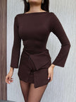 Mini Dress with Skirt Piece Detail