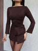 Mini Dress with Skirt Piece Detail