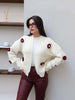 Daisy Embroidered Knit Cardigan
