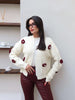 Daisy Embroidered Knit Cardigan