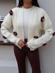 Daisy Embroidered Knit Cardigan