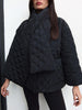 Quilted Shawl Detail Coat