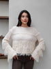 Fringed Casual Knit Sweater