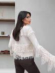 Fringed Casual Knit Sweater