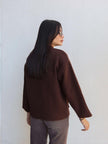 Stand-up Collar Knit Cardigan with Pockets