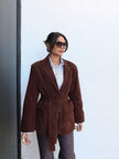 Suede Tie-Down Jacket