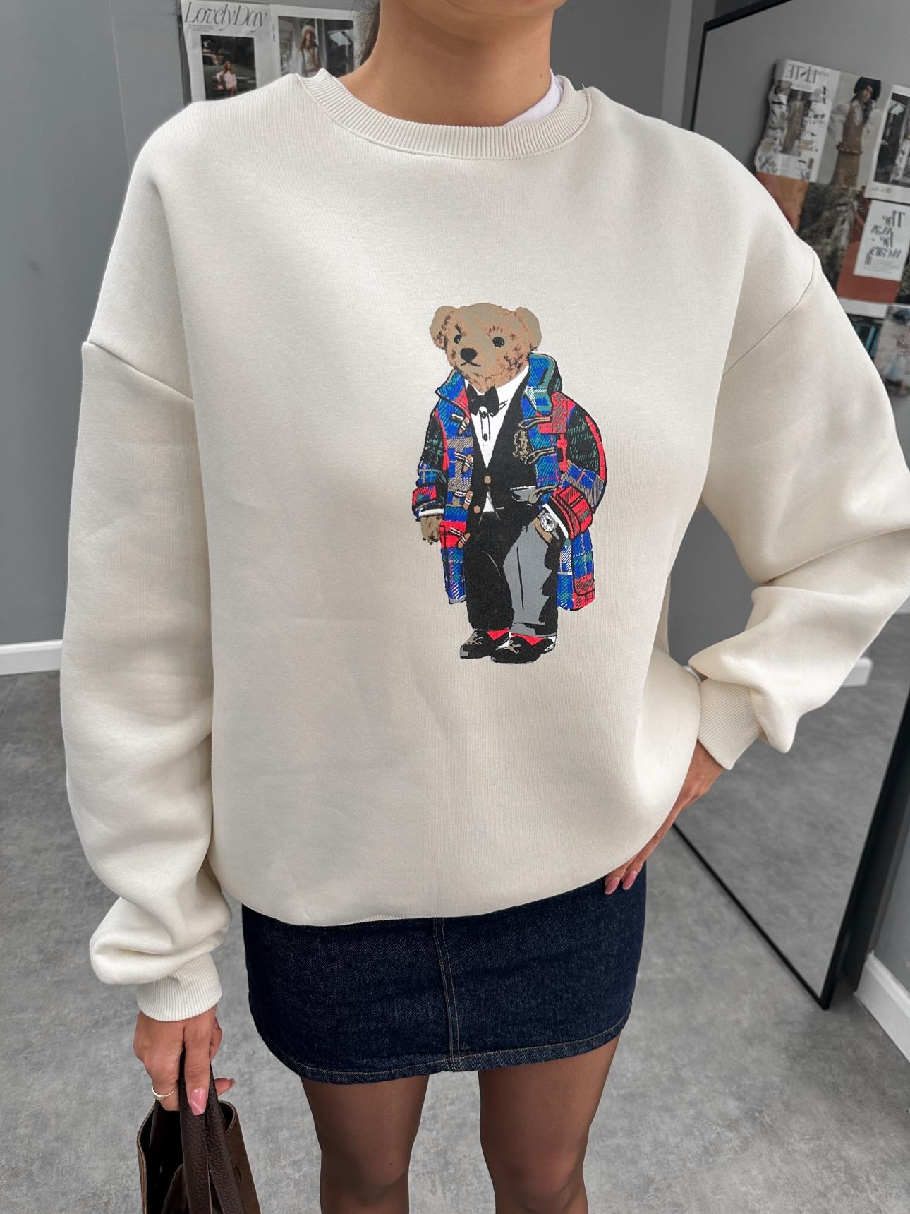 Teddy Bear Printed Sweat