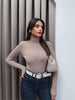 Ribbed Turtleneck Sweater