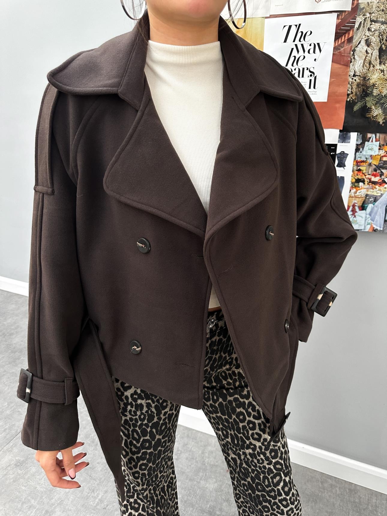 Parkas Short Cashmere Coat