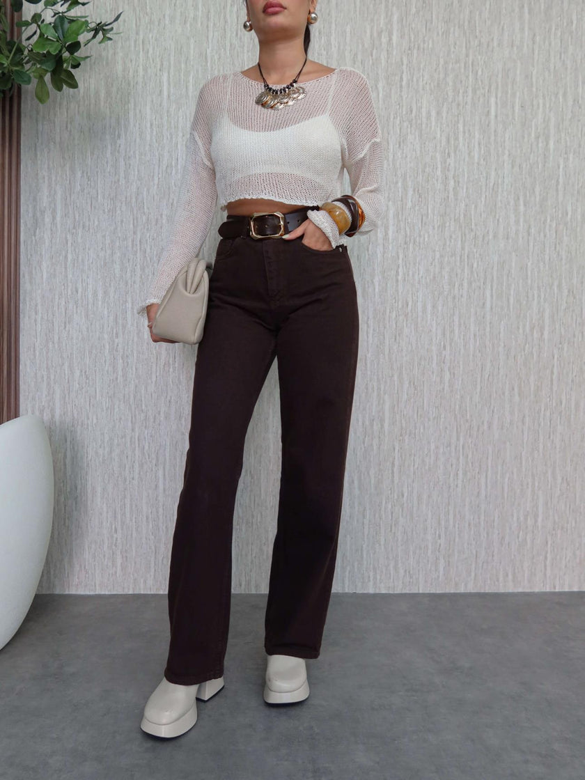 Bitter Brown Straight Original Jeans