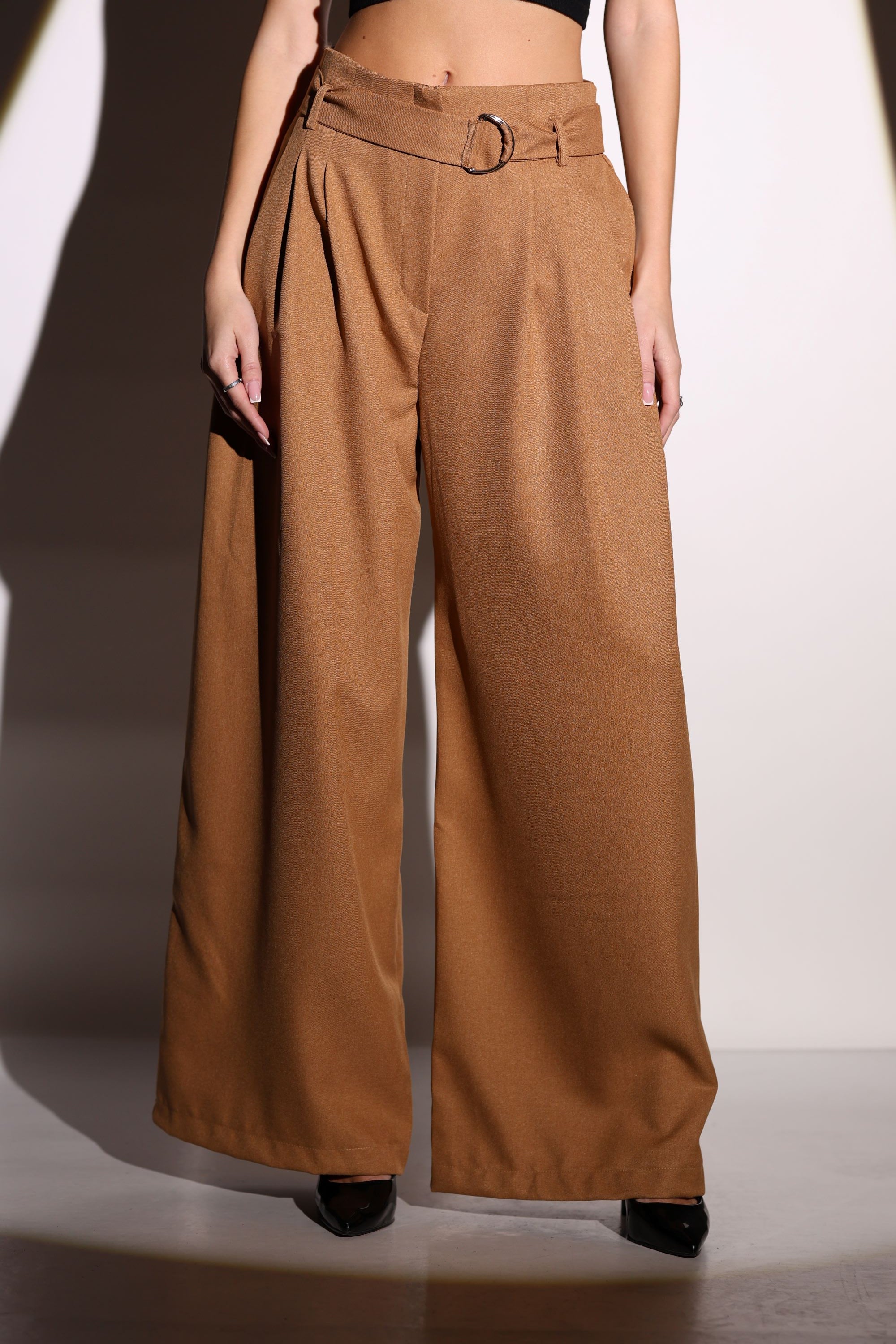 Palazzo Pants Beige