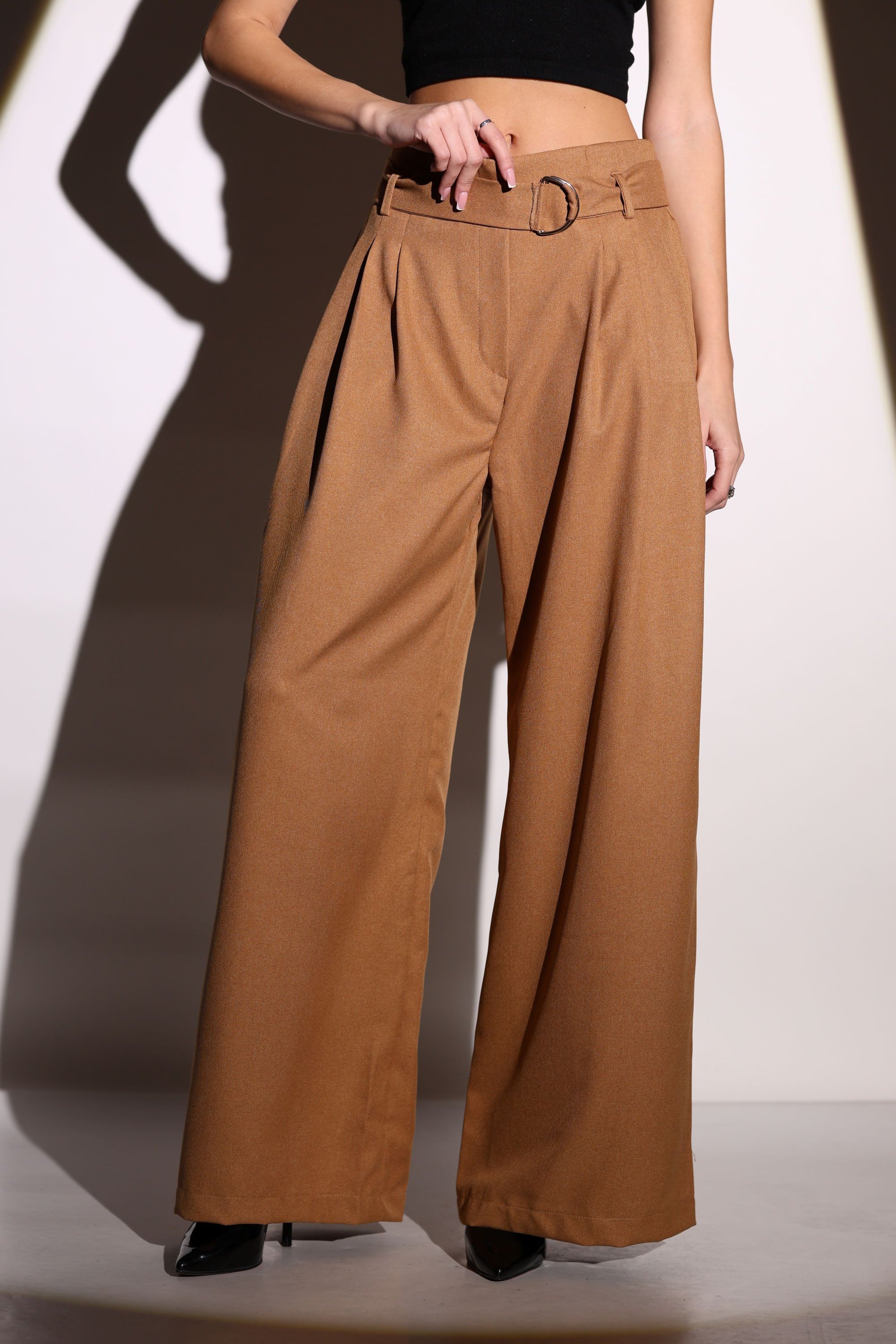 Palazzo Pants Beige