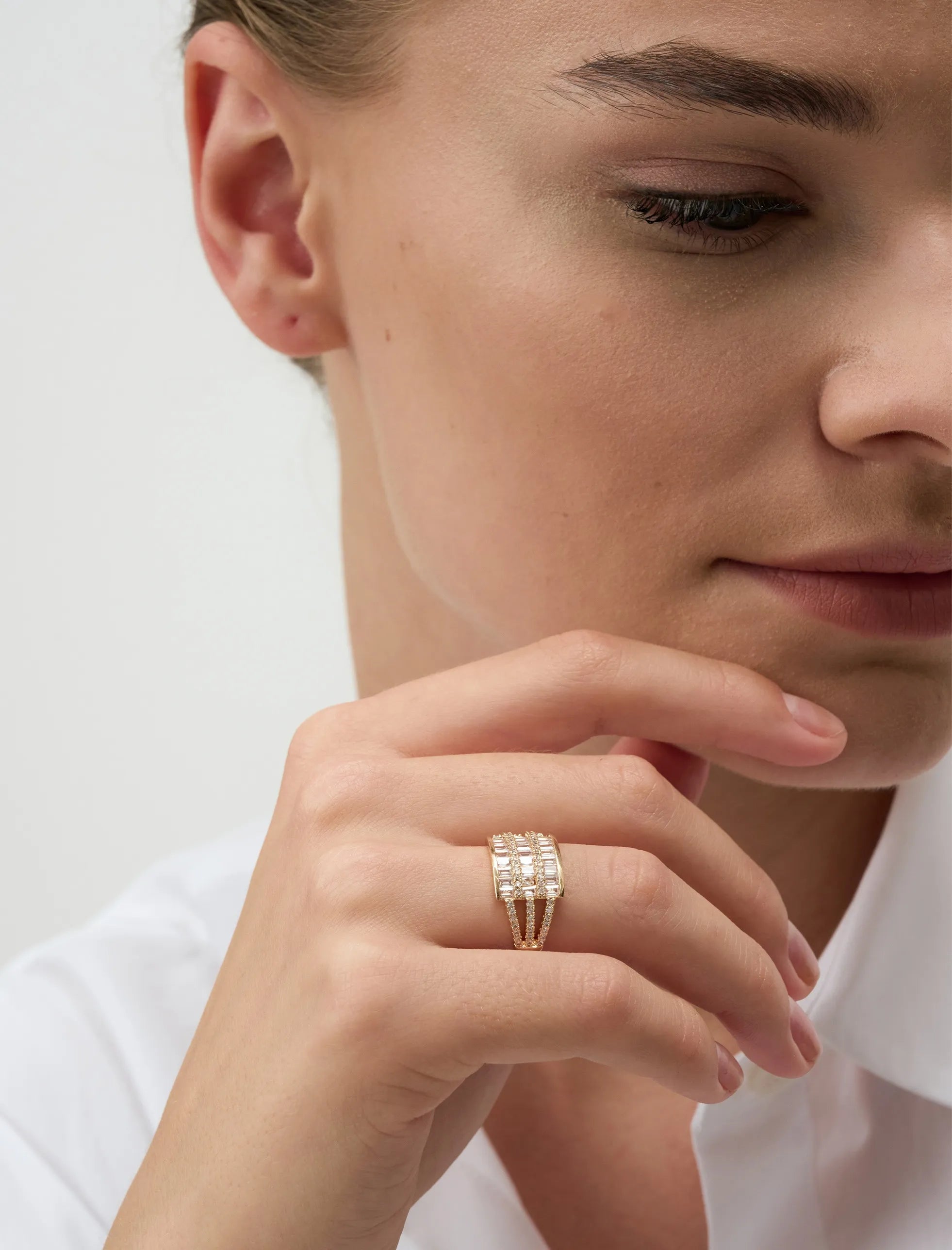 Yellow Shiny Stone Ring