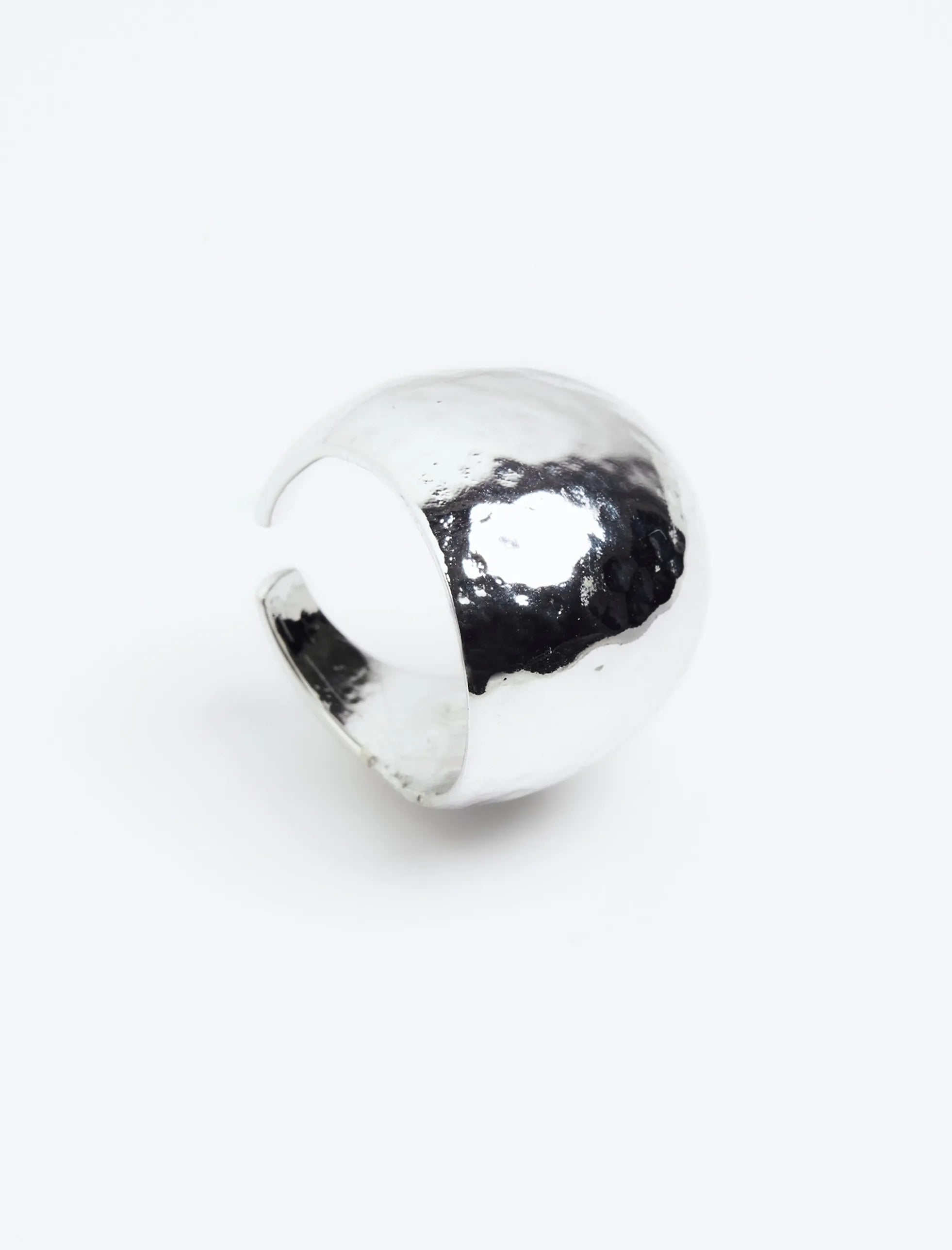 Grey Domed Modern Ring