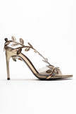 CARVELLI Gold Leaf Motif Women’s Stiletto Heels