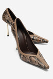 ANTHEA Mink Patterned Women's High-Heel Shoes – 9.5 cm