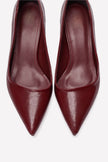LAWTON Burgundy Pointed-Toe Stiletto Heels