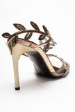 CARVELLI Gold Leaf Motif Women’s Stiletto Heels