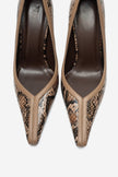 ANTHEA Mink Patterned Women's High-Heel Shoes – 9.5 cm