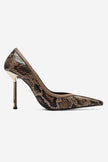 ANTHEA Mink Patterned Women's High-Heel Shoes – 9.5 cm