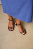 Oval Accessory Detail Black Women's Heels