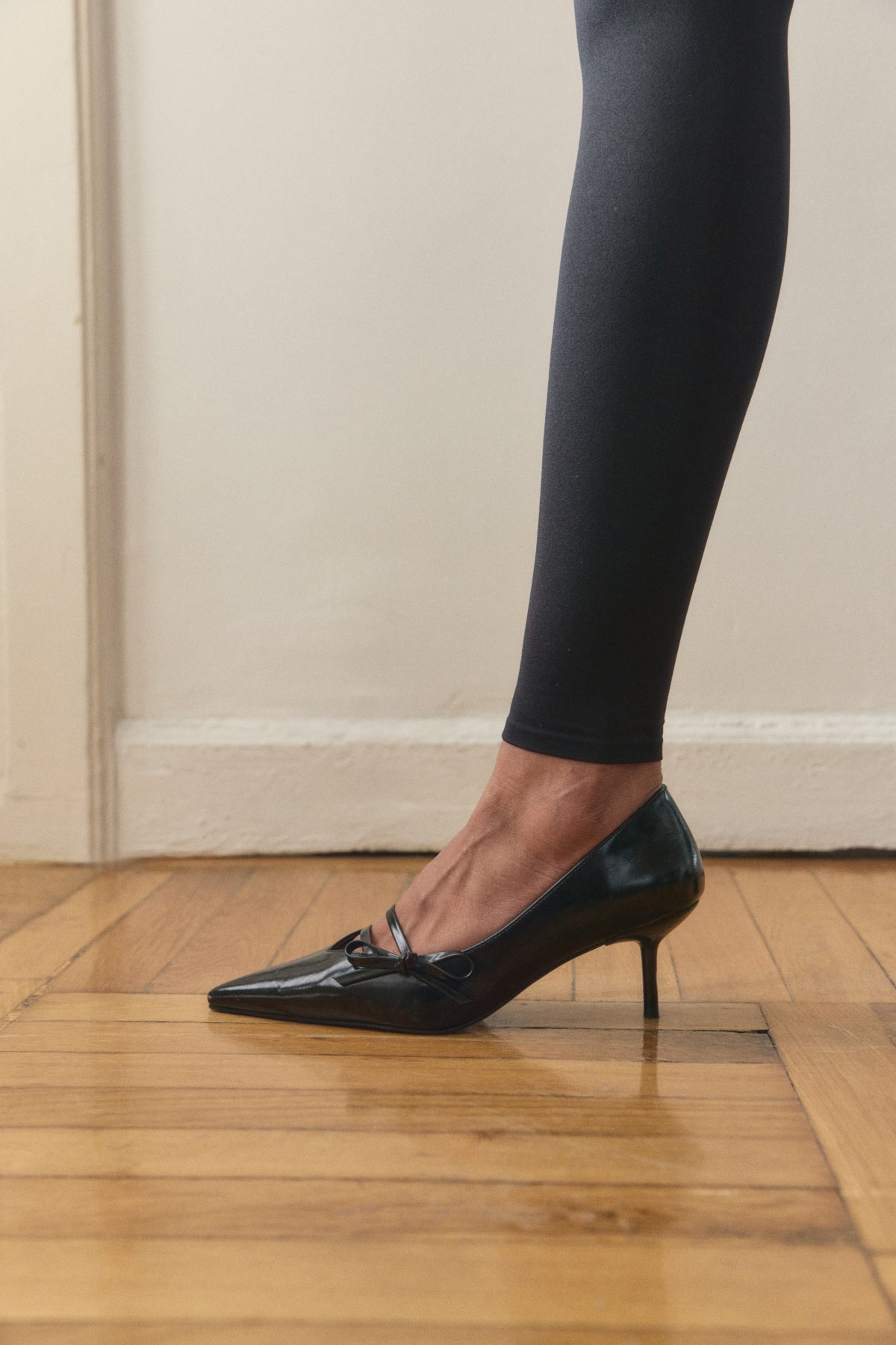 Pointed Toe Bow Detail Black Women’s Heeled Shoes | FOOTWEAR | Heels | Lebbse Pointed Toe Bow Detail Black Women’s Heeled Shoes | FOOTWEAR | Heels | Lebbse