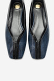 Helene – Navy Printed Babet Flats