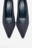 Meadow – Navy Suede-Look Stiletto Heels