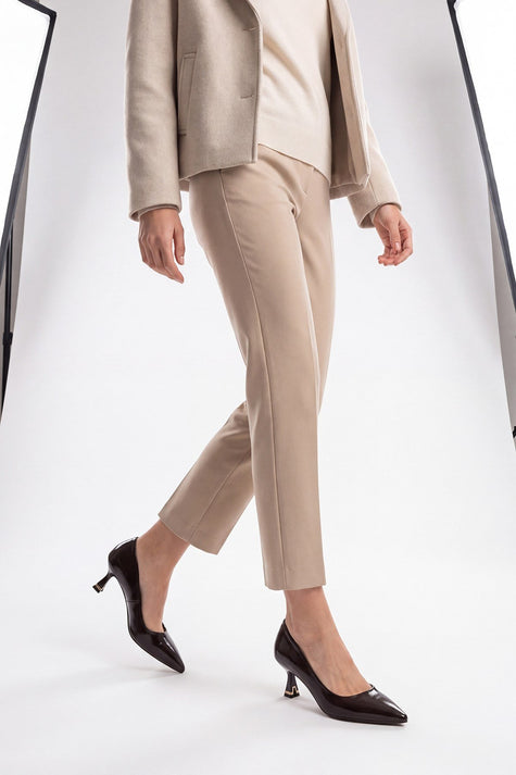 LAWTON Brown Pointed-Toe Stiletto Heels