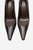 ANTHEA Brown Patterned Stiletto Heels