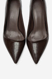 LAWTON Brown Pointed-Toe Stiletto Heels