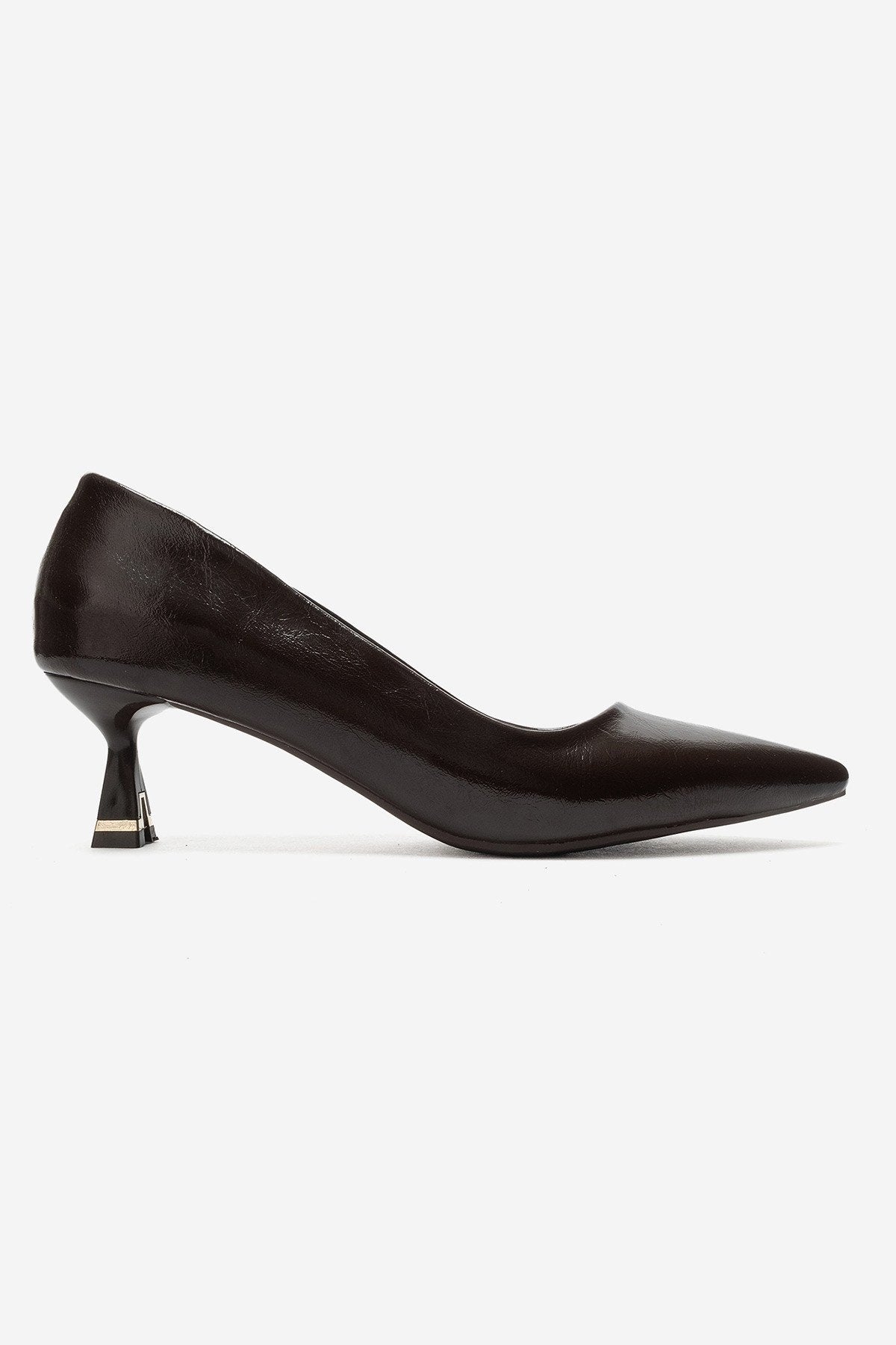 LAWTON Brown Pointed-Toe Stiletto Heels