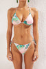 Tropical Patterned Triangle Regular Bikini Set