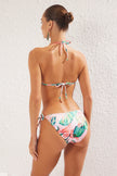 Tropical Patterned Triangle Regular Bikini Set