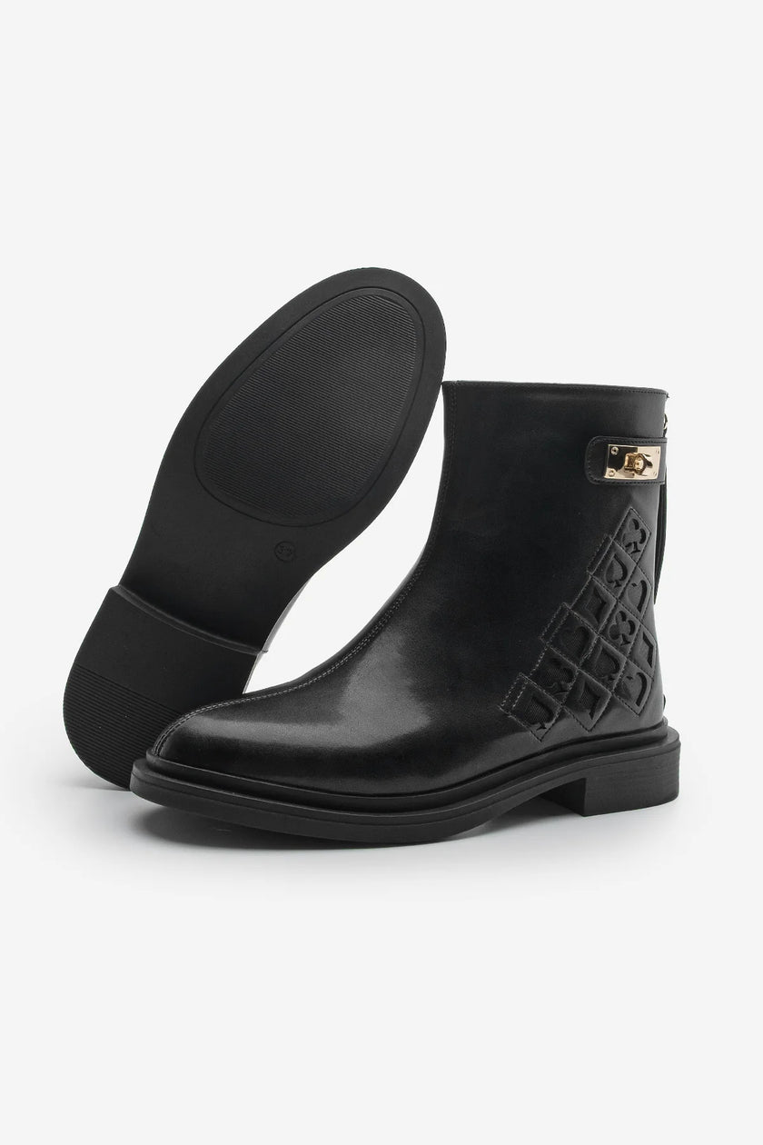 Women's Buckled Casual Boots Himpa - Black