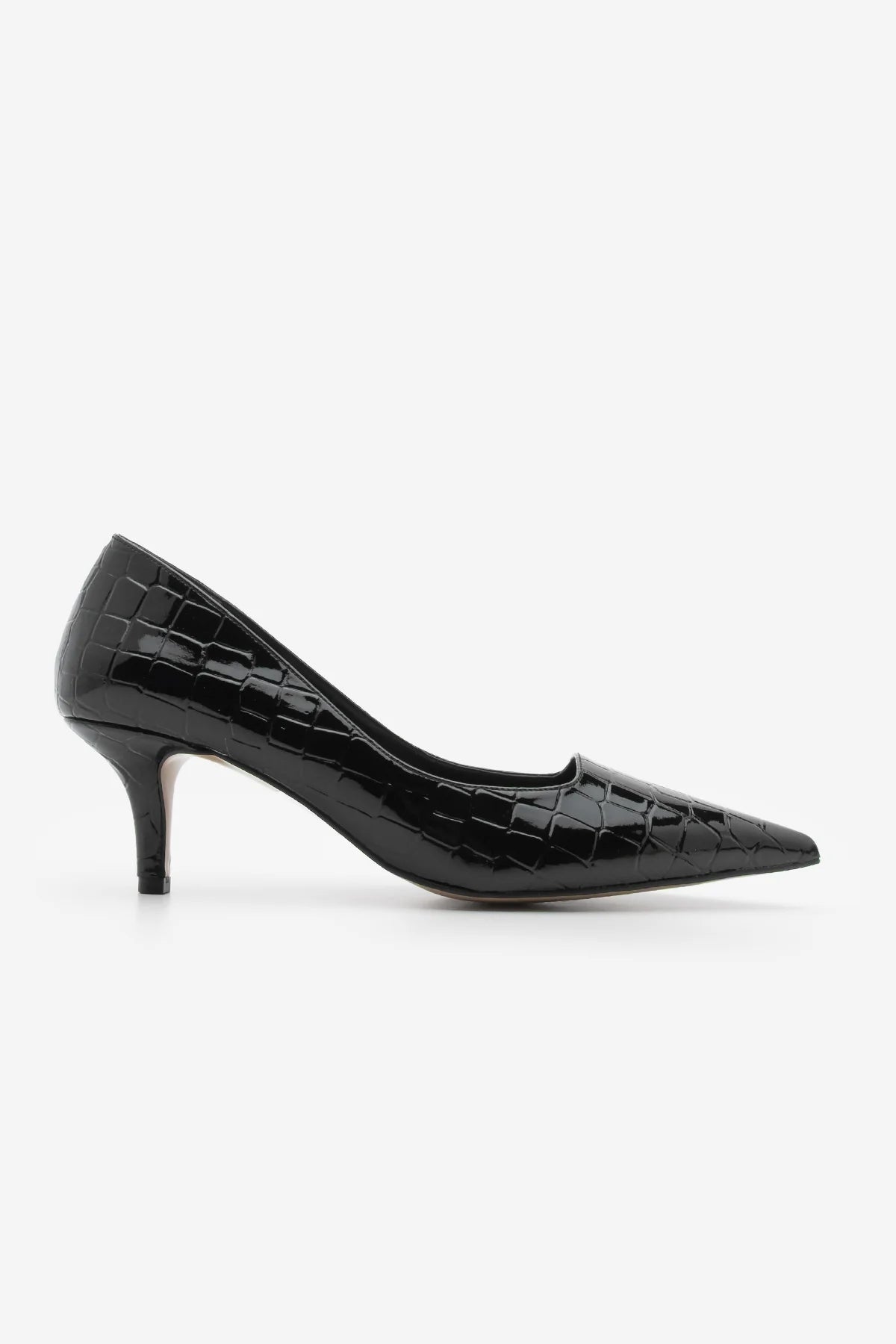 Women's Stiletto Heel Shoes Olfin - Black Croco
