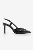 Women's Stiletto Trocque Heeled Shoes Darkon - Black