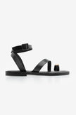 Women's Genuine Leather Casual Sandals Rinat - Black