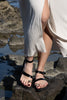 Women's Genuine Leather Casual Sandals Rinat - Black